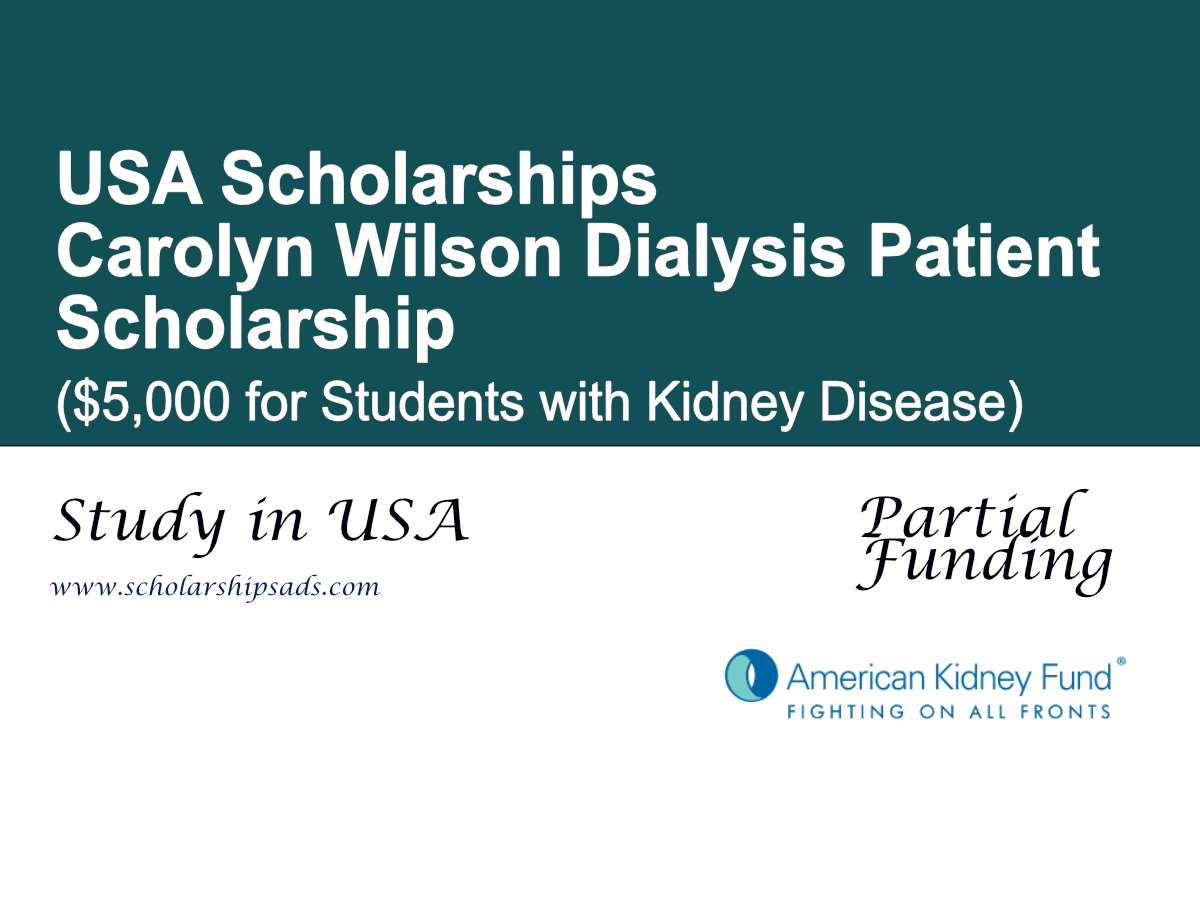 Carolyn Wilson Dialysis Patient Scholarship