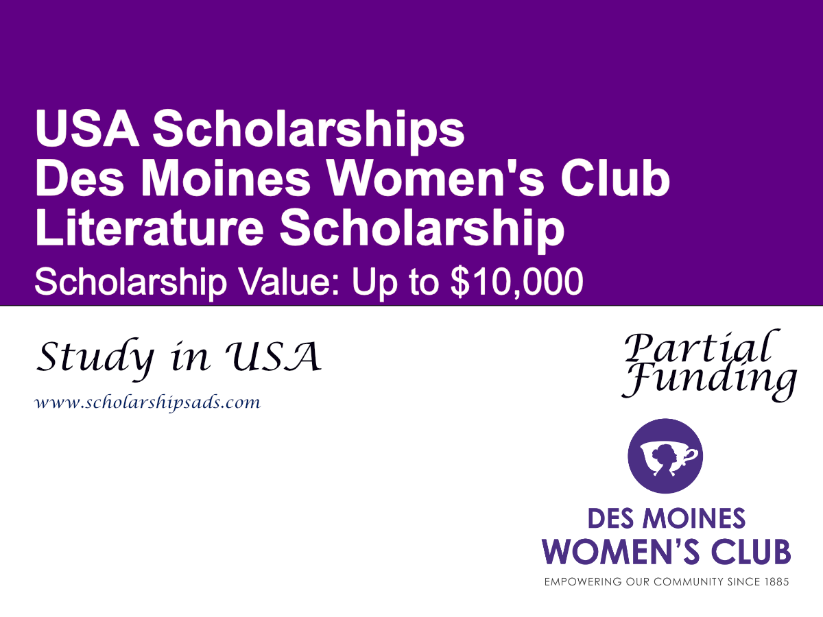 Des Moines Women's Club Literature Scholarship