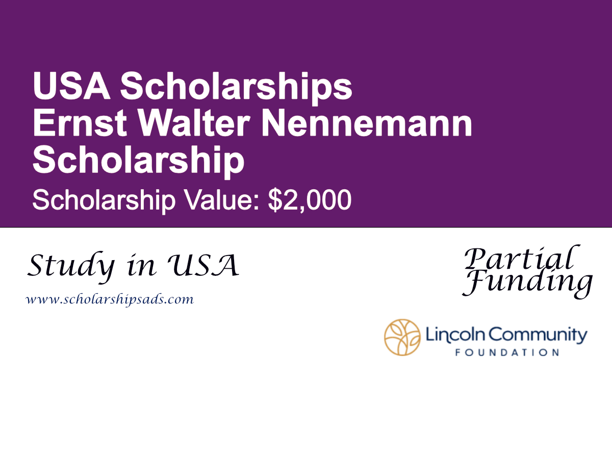 Ernst Walter Nennemann Scholarship