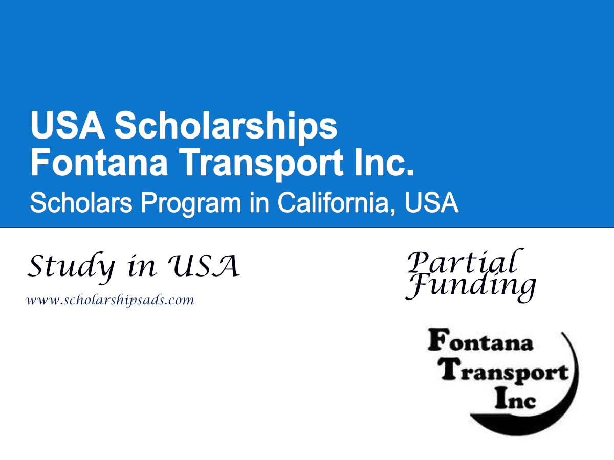 Fontana Transport Inc. Scholars Program