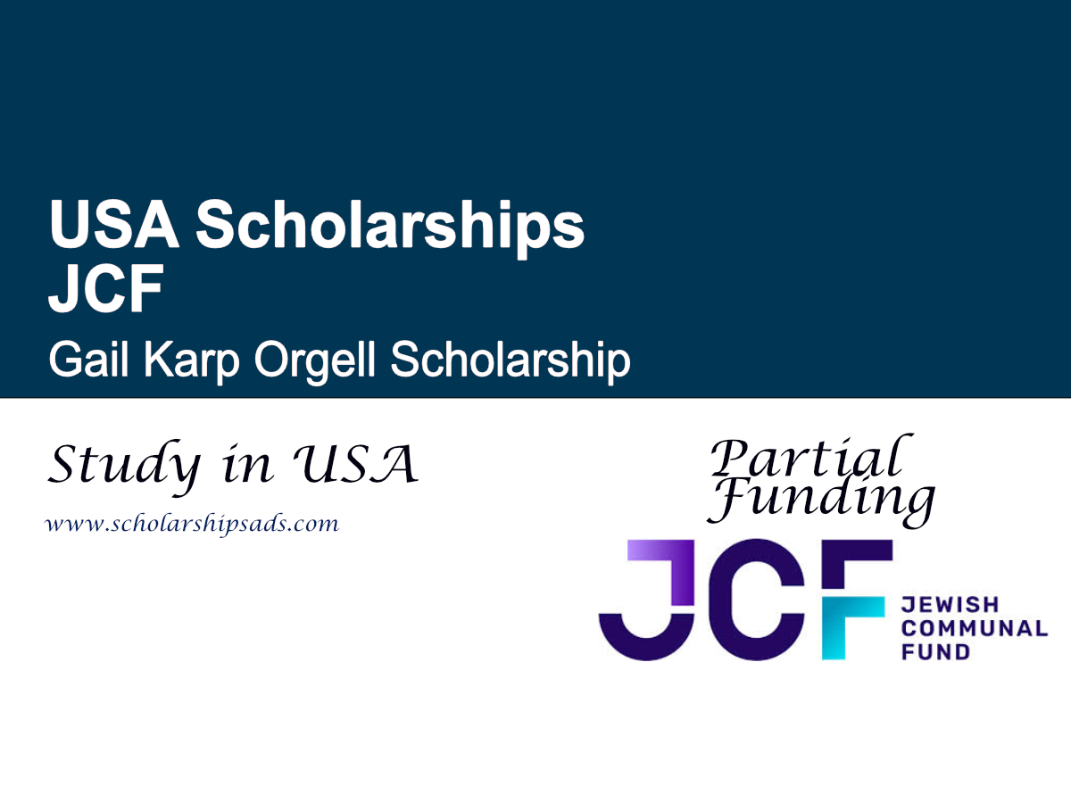 JCF Gail Karp Orgell Scholarship