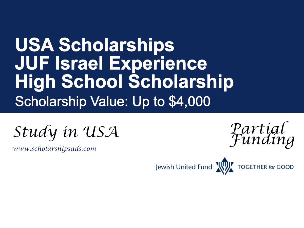 JUF Israel Experience High School Scholarship Program