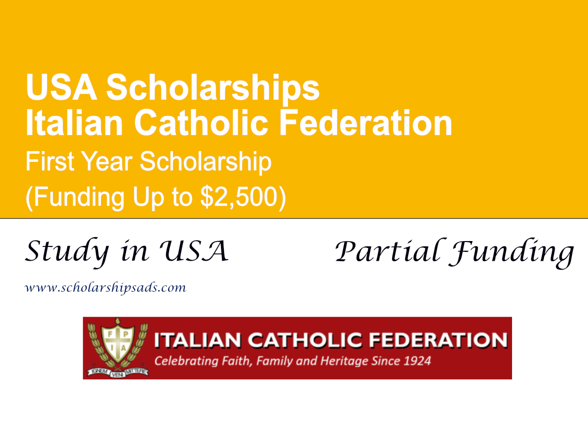 Italian Catholic Federation First-Year Scholarship