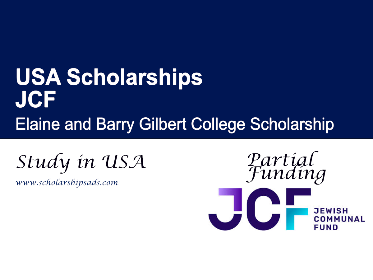 JCF Elaine and Barry Gilbert College Scholarship