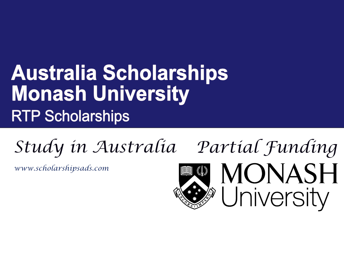 Monash University Australian Government RTP Scholarships