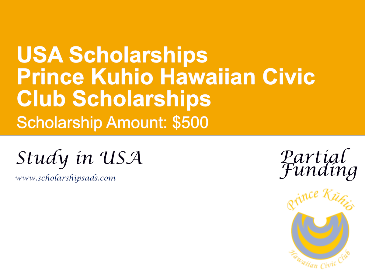 Prince Kuhio Hawaiian Civic Club Scholarships