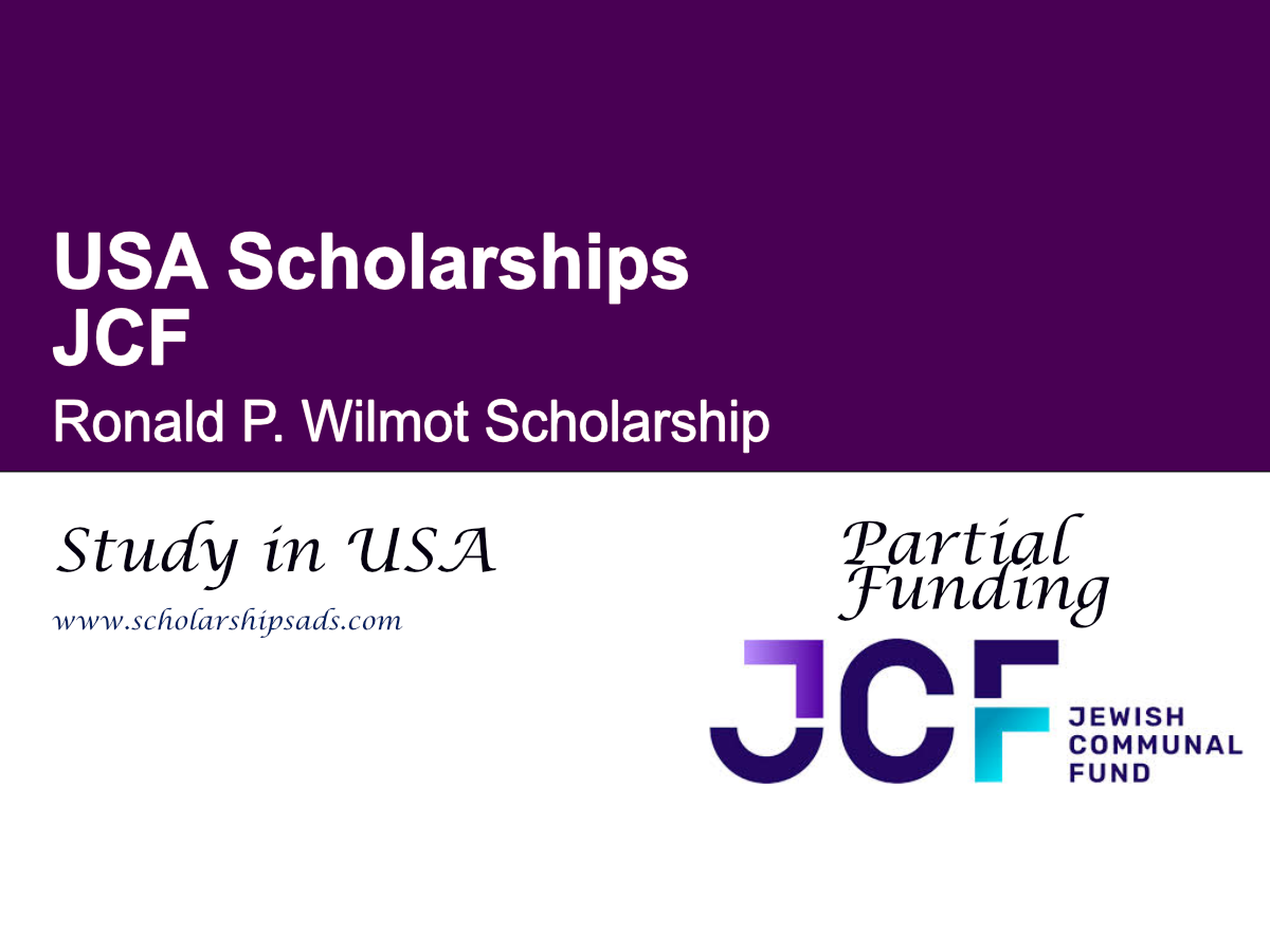 JCF Ronald P. Wilmot Scholarship
