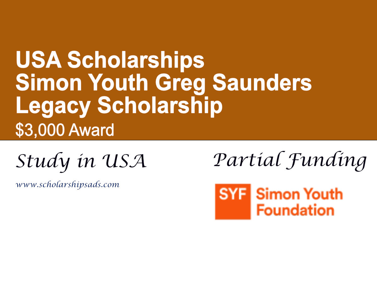 Simon Youth Greg Saunders Legacy Scholarship