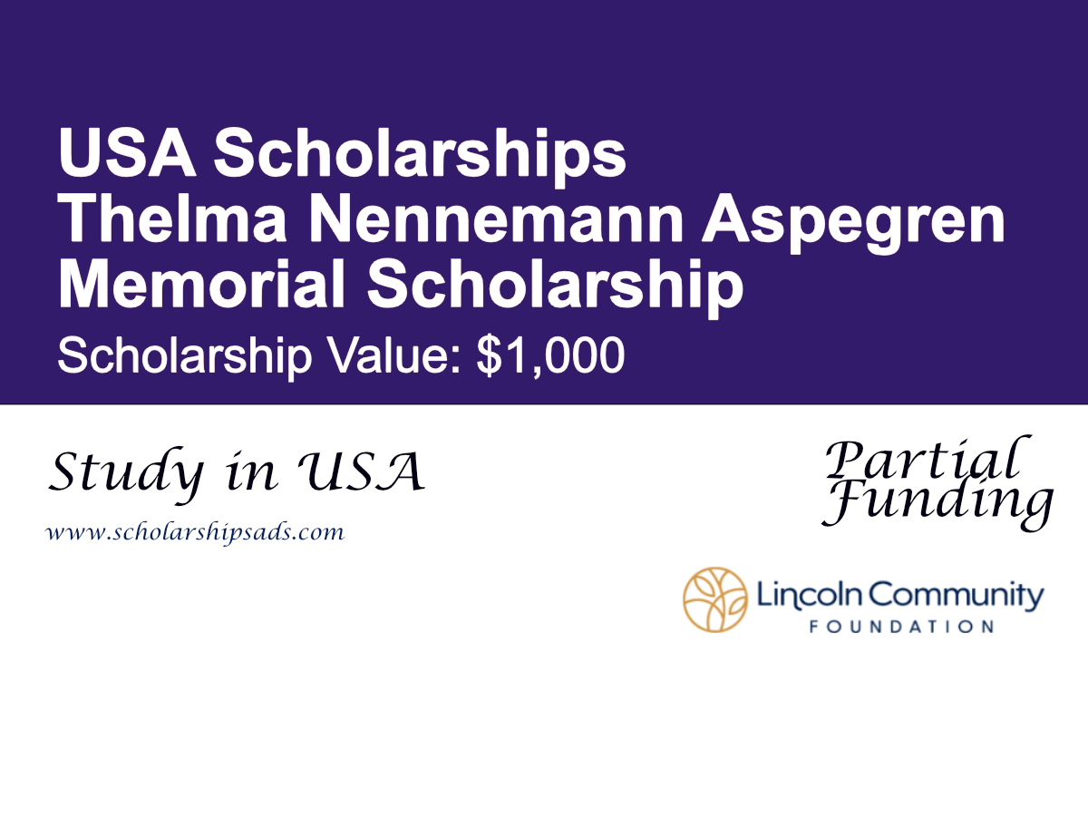 Thelma Nennemann Aspegren Memorial Scholarship