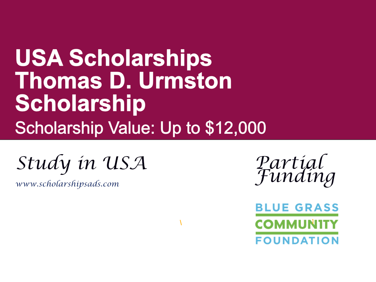 Thomas D. Urmston Scholarship