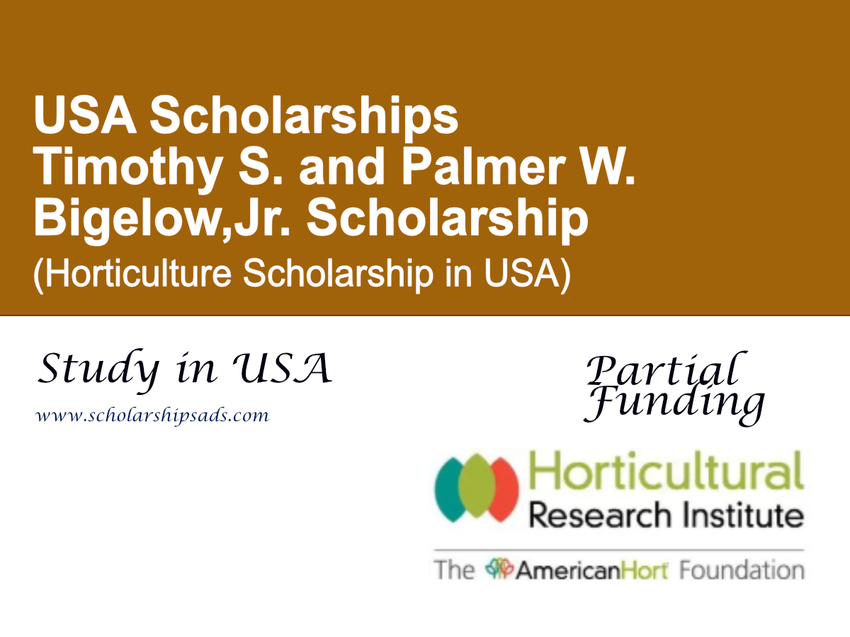 Timothy S. and Palmer W. Bigelow Jr. Scholarship