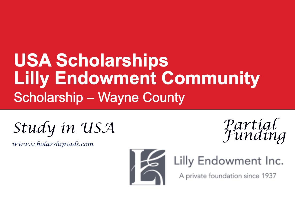 Lilly Endowment Community Scholarship – Wayne County