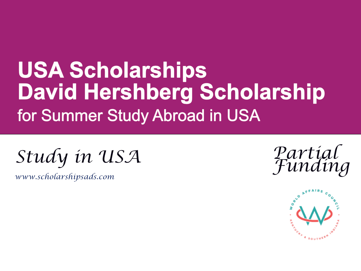 David Hershberg Scholarship for Summer Study Abroad